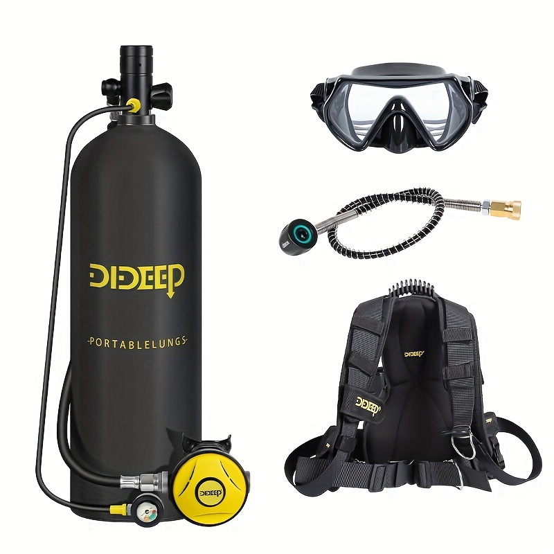 Set Tangki Selam Mini DIDEEP 4 - Snorkel Set ulasan dan harga