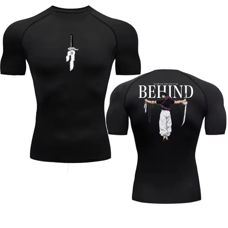 Kaos Kompresi Anime Pria, Moti - Rash Guard ulasan dan harga