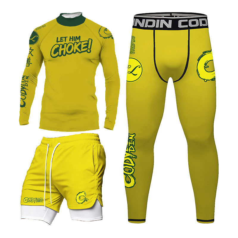 Set Rashguard BJJ Pria Tanpa G - Rash Guard ulasan dan harga