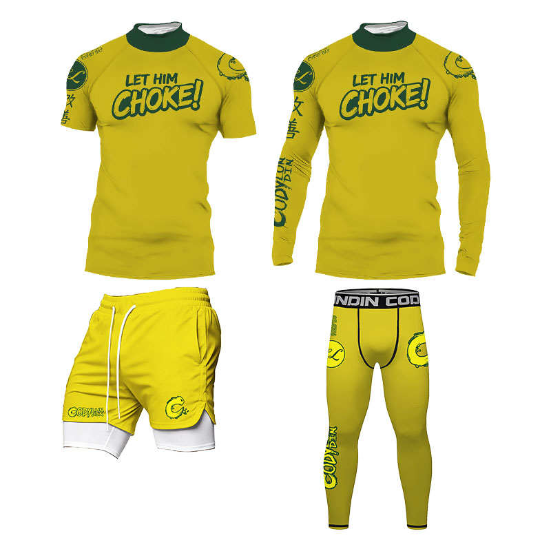 Set Rashguard BJJ Pria Tanpa G - Rash Guard ulasan dan harga