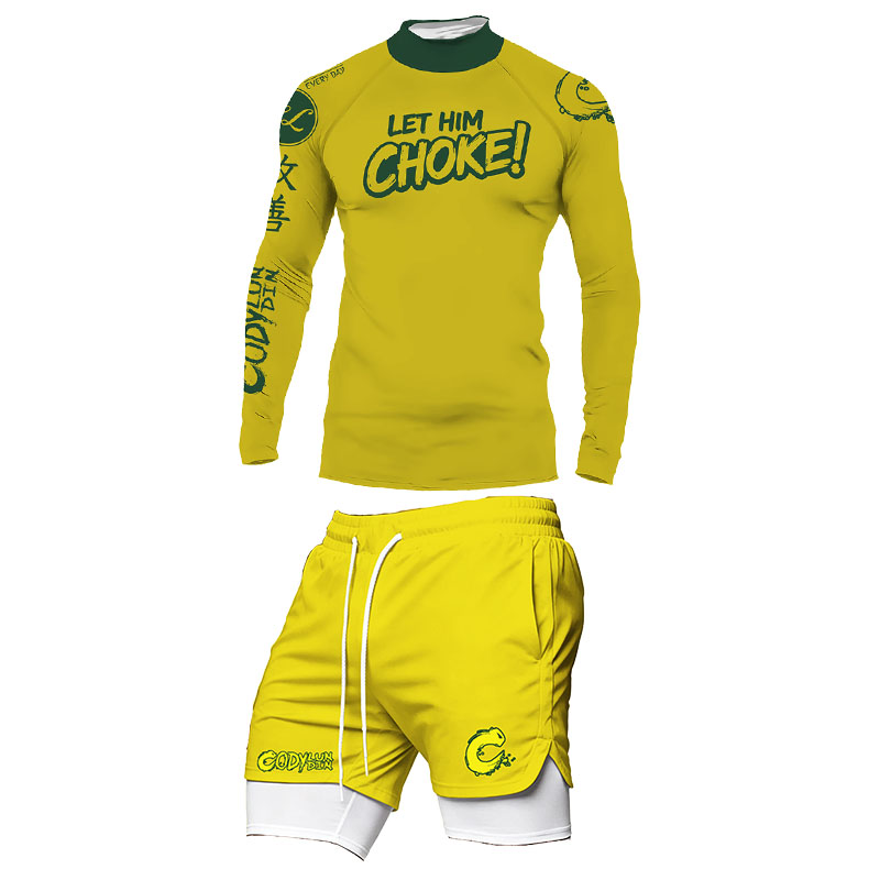 Set Rashguard BJJ Pria Tanpa G - Rash Guard ulasan dan harga
